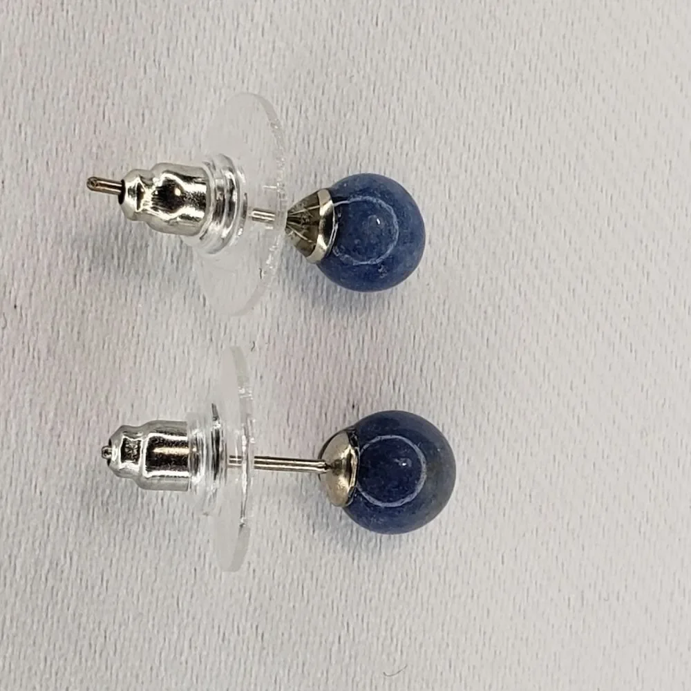 Blue Galaxy Pierced Earrings, NWOT